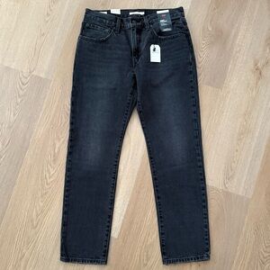 Levi's Women’s Faded Black Middy Straight Jeans